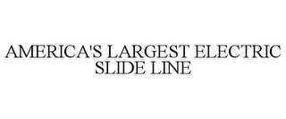 AMERICA'S LARGEST ELECTRIC SLIDE LINE