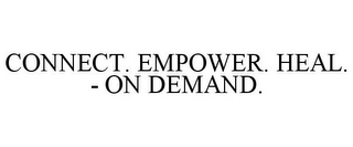CONNECT. EMPOWER. HEAL. - ON DEMAND.