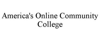 AMERICA'S ONLINE COMMUNITY COLLEGE