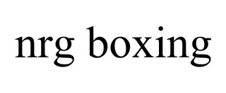 NRG BOXING