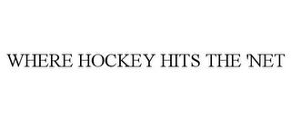 WHERE HOCKEY HITS THE 'NET