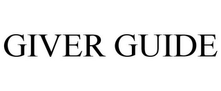 GIVER GUIDE