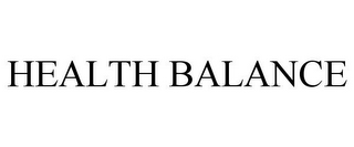 HEALTH BALANCE