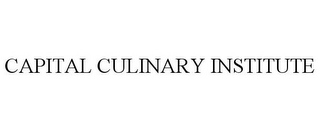 CAPITAL CULINARY INSTITUTE