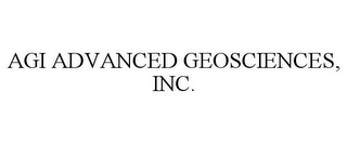 AGI ADVANCED GEOSCIENCES, INC.