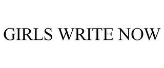 GIRLS WRITE NOW