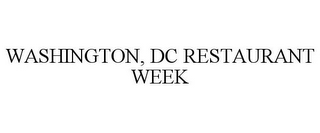 WASHINGTON, DC RESTAURANT WEEK