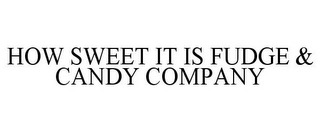 HOW SWEET IT IS FUDGE & CANDY COMPANY