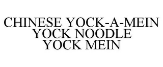 CHINESE YOCK-A-MEIN YOCK NOODLE YOCK MEIN