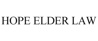 HOPE ELDER LAW