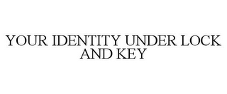 YOUR IDENTITY UNDER LOCK AND KEY