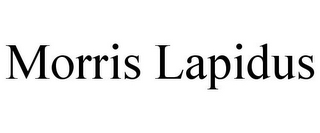 MORRIS LAPIDUS