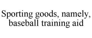 SPORTING GOODS, NAMELY, BASEBALL TRAINING AID