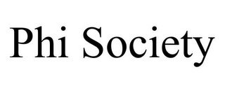 PHI SOCIETY