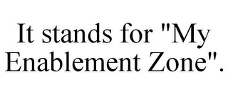 IT STANDS FOR "MY ENABLEMENT ZONE".