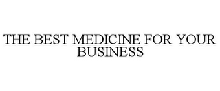 THE BEST MEDICINE FOR YOUR BUSINESS