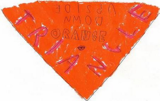 UPSIDE DOWN ORANGE TRIANGLE