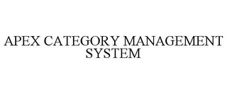 APEX CATEGORY MANAGEMENT SYSTEM