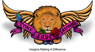 IMAGINE MAKING A DIFFERENCE PEACE LOVE STRENGTH