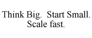 THINK BIG. START SMALL. SCALE FAST.