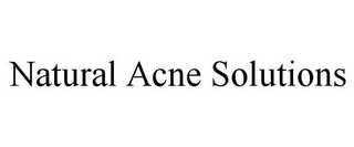 NATURAL ACNE SOLUTIONS