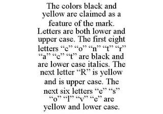 THE COLORS BLACK AND YELLOW ARE CLAIMED AS A FEATURE OF THE MARK. LETTERS ARE BOTH LOWER AND UPPER CASE. THE FIRST EIGHT LETTERS "C" "O" "N" "T" "R" "A" "C" "T" ARE BLACK AND ARE LOWER CASE ITALICS. THE NEXT LETTER "R" IS YELLOW AND IS UPPER CASE. THE NEXT SIX LETTERS "E" "S" "O" "L" "V" "E" ARE YELLOW AND LOWER CASE.