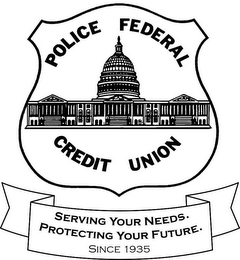 POLICE FEDERAL CREDIT UNION SERVING YOUR NEEDS. PROTECTING YOUR FUTURE. SINCE 1935