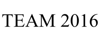 TEAM 2016