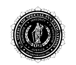 U.S. OFFICE OF SPECIAL INVESTIGATIONS INCORPORATED 1991 INTEGRITY FREEDOM KNOWLEDGE JUSTICE OSI