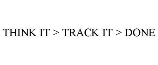 THINK IT > TRACK IT > DONE