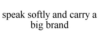 SPEAK SOFTLY AND CARRY A BIG BRAND