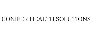 CONIFER HEALTH SOLUTIONS