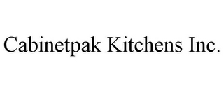 CABINETPAK KITCHENS INC.