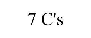 7 C'S