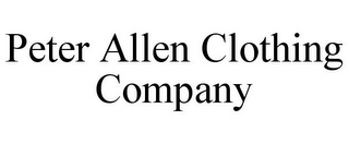 PETER ALLEN CLOTHING COMPANY