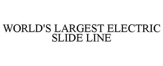 WORLD'S LARGEST ELECTRIC SLIDE LINE