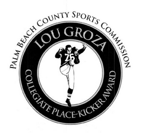 PALM BEACH COUNTY SPORTS COMMISSION LOU GROZA COLLEGIATE PLACE-KICKER AWARD