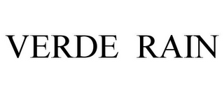 VERDE RAIN
