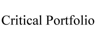 CRITICAL PORTFOLIO