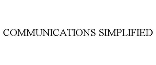 COMMUNICATIONS SIMPLIFIED