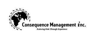 CONSEQUENCE MANAGEMENT INC. REDUCING RISK THROUGH EXPERIENCE