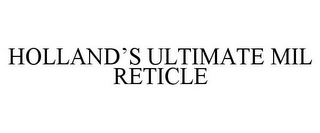 HOLLAND'S ULTIMATE MIL RETICLE