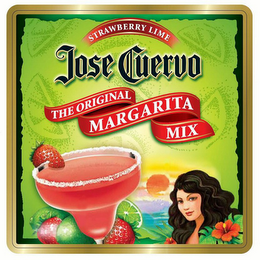 JOSE CUERVO THE ORIGINAL MARGARITA MIX STRAWBERRY LIME