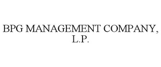 BPG MANAGEMENT COMPANY, L.P.