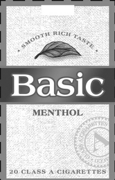 BASIC MENTHOL · SMOOTH RICH TASTE ·