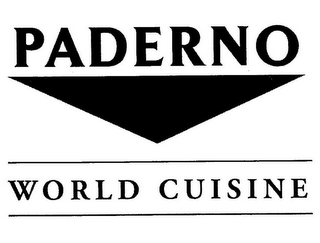 PADERNO WORLD CUISINE