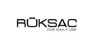 RUKSAC FOR DAILY USE