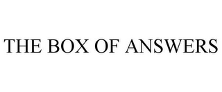 THE BOX OF ANSWERS