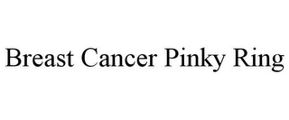 BREAST CANCER PINKY RING