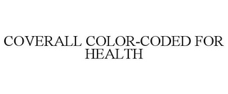 COVERALL COLOR-CODED FOR HEALTH